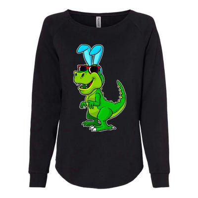 T Rex Easter Bunny Funny Dinosaur Basket Stuffers Womens California Wash Sweatshirt