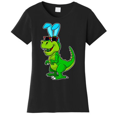 T Rex Easter Bunny Funny Dinosaur Basket Stuffers Women's T-Shirt