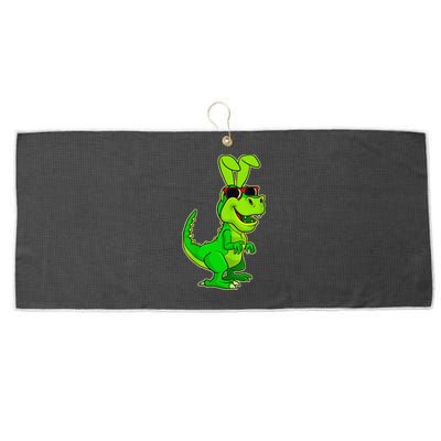 T Rex Easter Bunny Dinosaur Basket Stuffers Large Microfiber Waffle Golf Towel