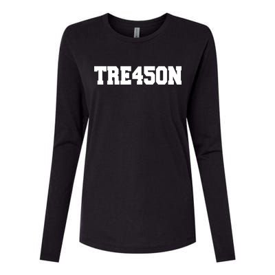 Tre45on Womens Cotton Relaxed Long Sleeve T-Shirt