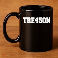 Tre45on 11oz C Handle Ceramic Mug
