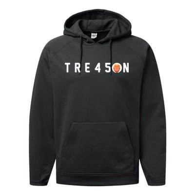 Tre45on Anti Trump Performance Fleece Hoodie