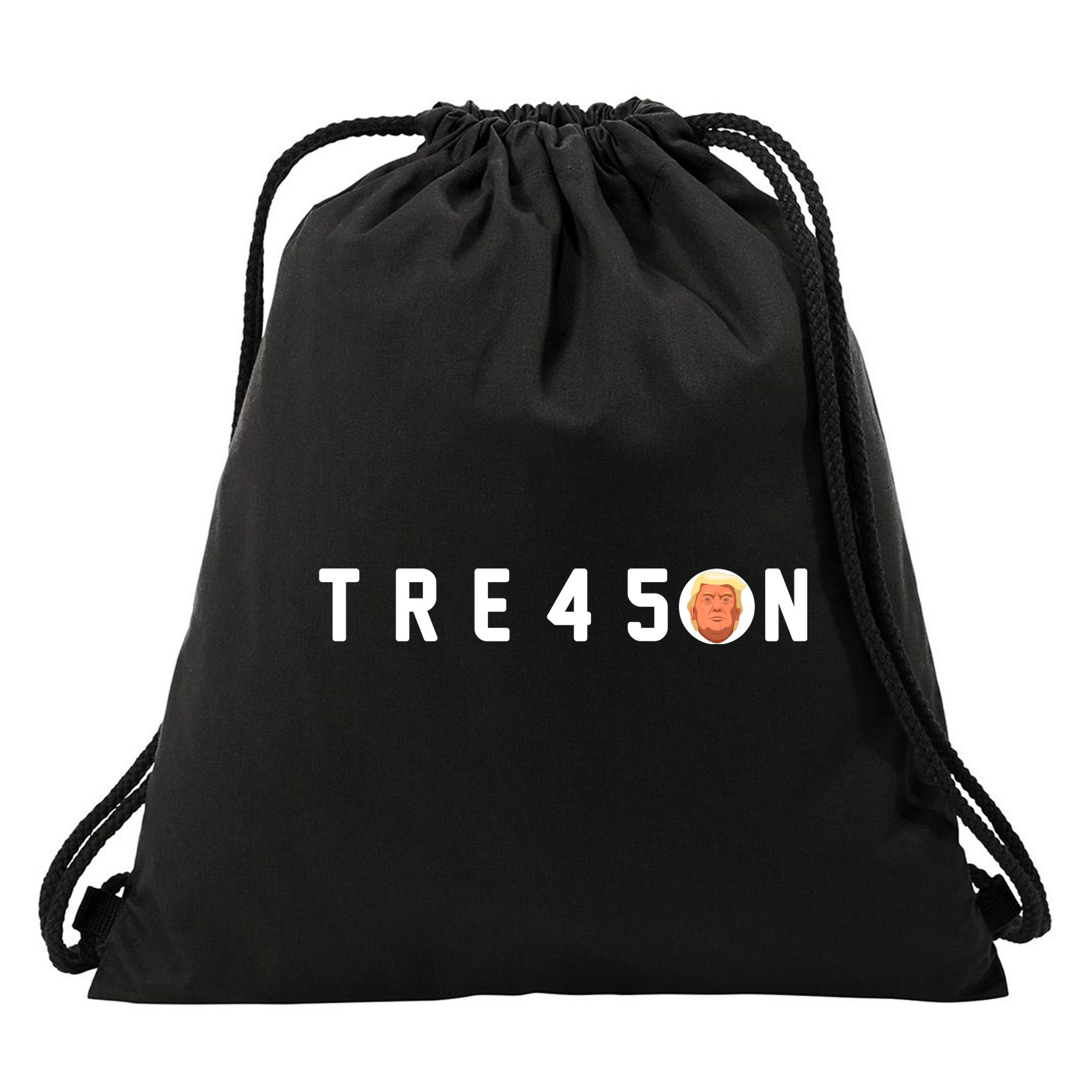 Tre45on Anti Trump Drawstring Bag