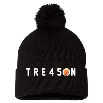Tre45on Anti Trump Pom Pom 12in Knit Beanie