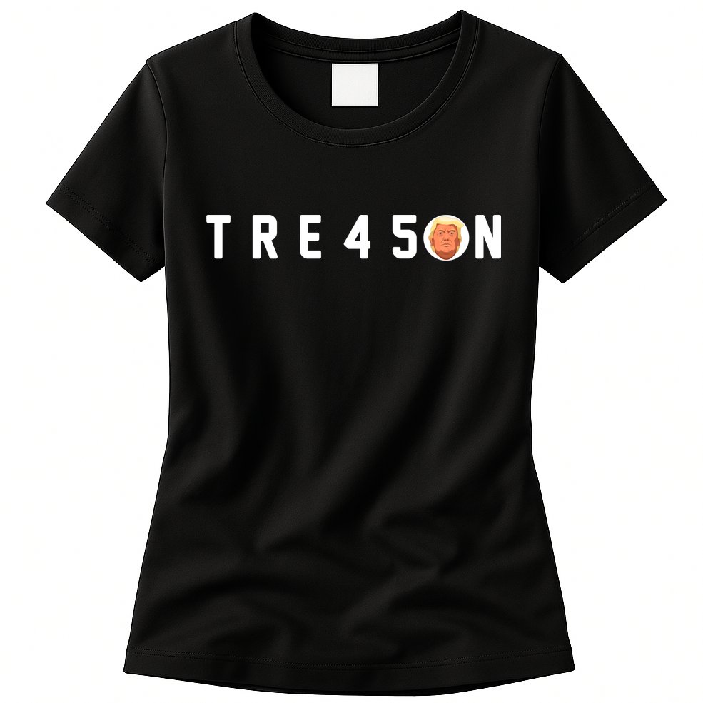 Tre45on Anti Trump Womens T-Shirt
