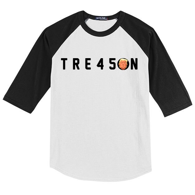 Tre45on Anti Trump Kids Colorblock Raglan Jersey