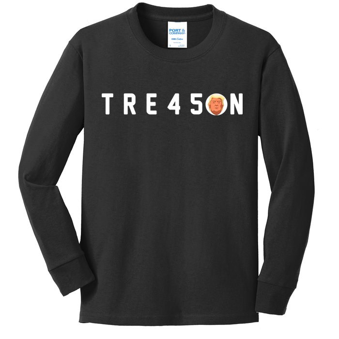 Tre45on Anti Trump Kids Long Sleeve Shirt