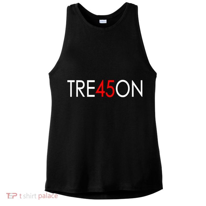 Tre45on Anti Trump Treason Ladies PosiCharge Tri-Blend Wicking Tank