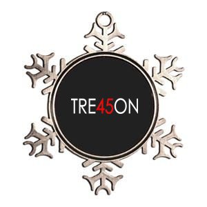 Tre45on Anti Trump Treason Metallic Star Ornament