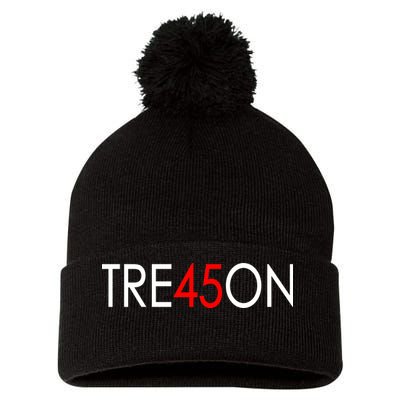 Tre45on Anti Trump Treason Pom Pom 12in Knit Beanie