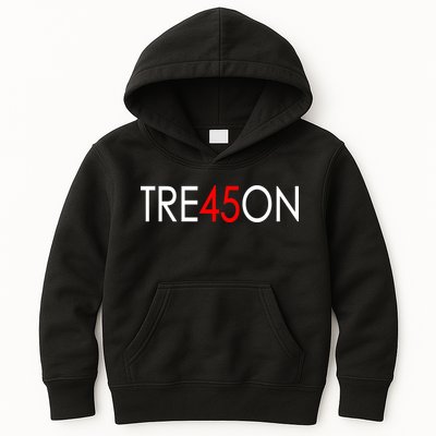 Tre45on Anti Trump Treason Kids Hoodie