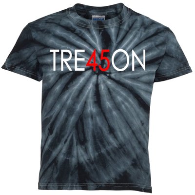 Tre45on Anti Trump Treason Kids Tie-Dye T-Shirt