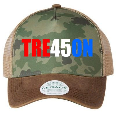 Tre45on Treason Anti Trump Legacy Tie Dye Trucker Hat