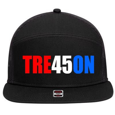 Tre45on Treason Anti Trump 7 Panel Mesh Trucker Snapback Hat