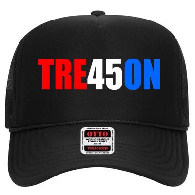 Tre45on Treason Anti Trump High Crown Mesh Back Trucker Hat