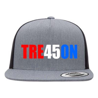 Tre45on Treason Anti Trump Flat Bill Trucker Hat