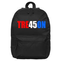 Tre45on Treason Anti Trump 16 in Basic Backpack