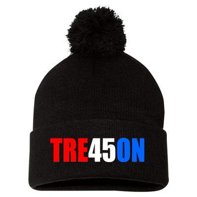 Tre45on Treason Anti Trump Pom Pom 12in Knit Beanie