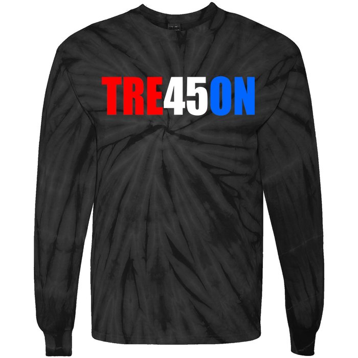 Tre45on Treason Anti Trump Tie-Dye Long Sleeve Shirt