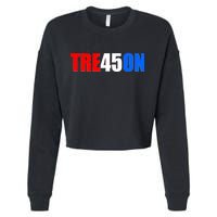 Tre45on Treason Anti Trump Cropped Pullover Crew