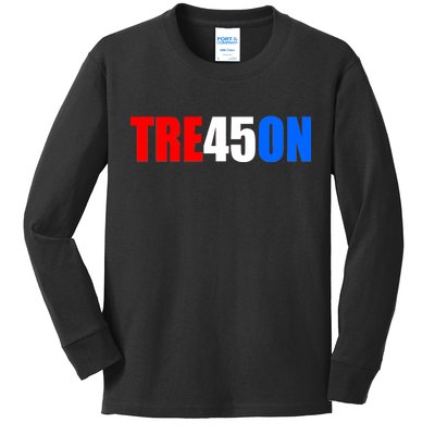 Tre45on Treason Anti Trump Kids Long Sleeve Shirt