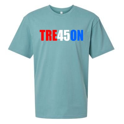 Tre45on Treason Anti Trump Sueded Cloud Jersey T-Shirt