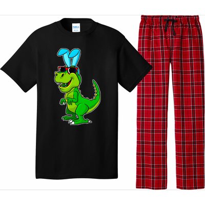 T Rex Easter Bunny Funny Dinosaur Boys Basket Stuffers Pajama Set