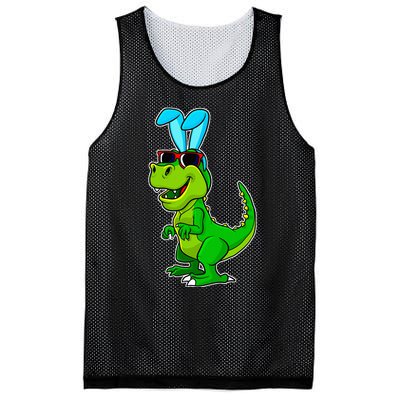 T Rex Easter Bunny Funny Dinosaur Boys Basket Stuffers Mesh Reversible Basketball Jersey Tank