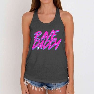 Techno Rave Edm Rave Daddy Women's Knotted Racerback Tank