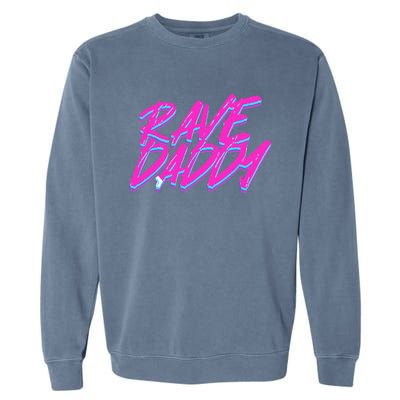 Techno Rave Edm Rave Daddy Garment-Dyed Sweatshirt