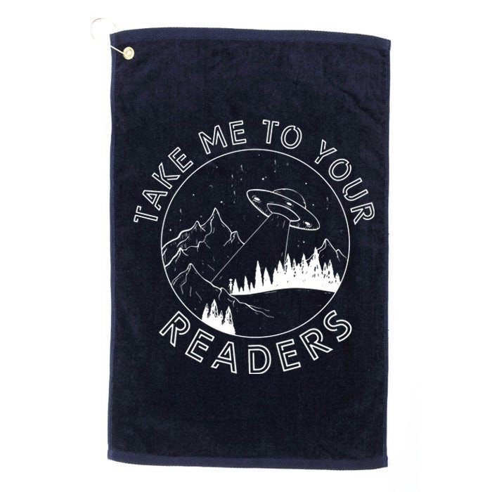 Take Reading English Teacher Library Alien Space Platinum Collection Golf Towel