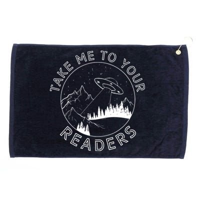 Take Reading English Teacher Library Alien Space Grommeted Golf Towel