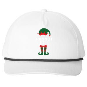 The Ripped Elf Funny Family Matching Christmas Snapback Five-Panel Rope Hat