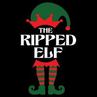 The Ripped Elf Funny Family Matching Christmas 16 in Basic Backpack