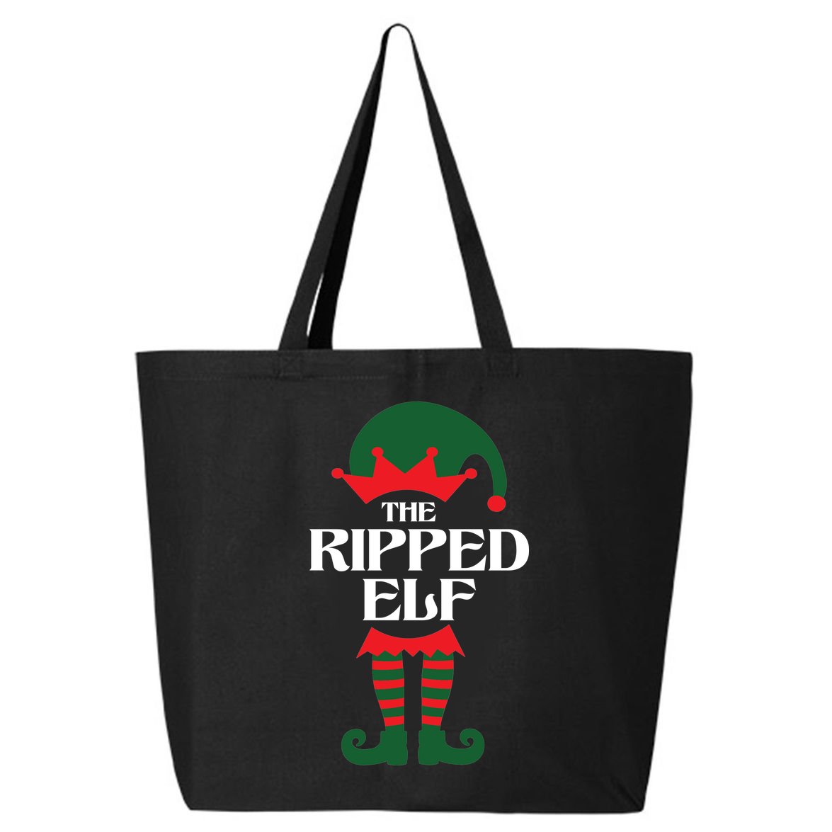 The Ripped Elf Funny Family Matching Christmas 25L Jumbo Tote