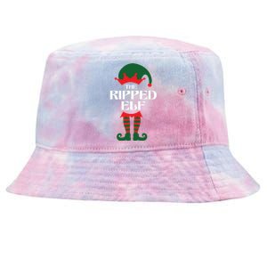 The Ripped Elf Funny Family Matching Christmas Tie-Dyed Bucket Hat