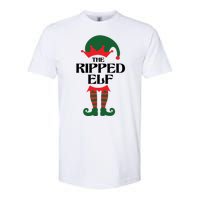 The Ripped Elf Funny Family Matching Christmas Softstyle CVC T-Shirt