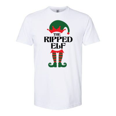 The Ripped Elf Funny Family Matching Christmas Softstyle® CVC T-Shirt