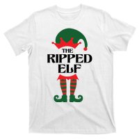 The Ripped Elf Funny Family Matching Christmas T-Shirt