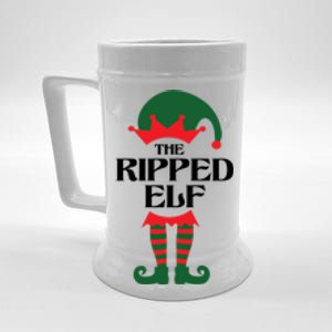 The Ripped Elf Funny Family Matching Christmas Beer Stein