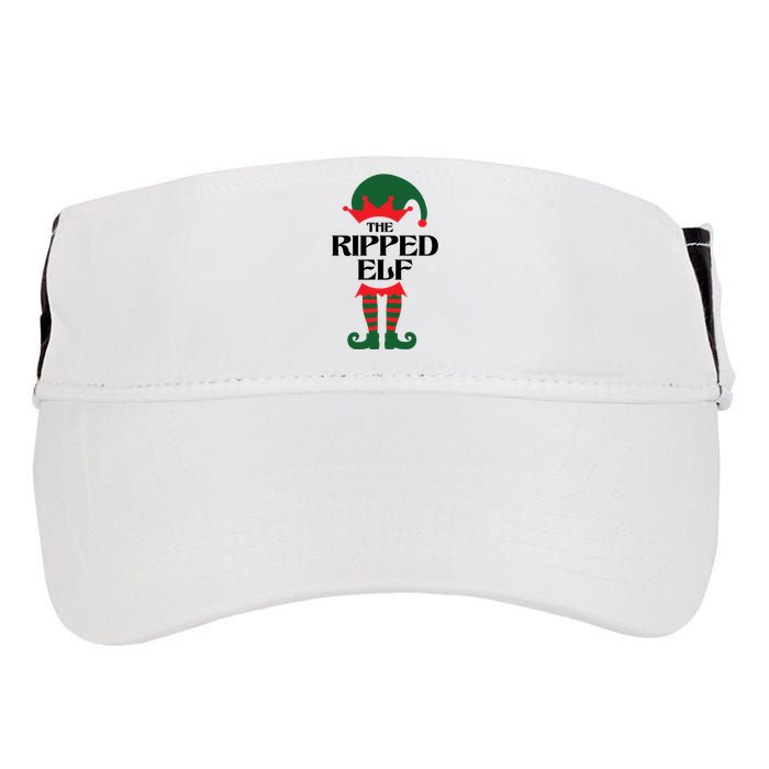 The Ripped Elf Funny Family Matching Christmas Adult Drive Performance Visor