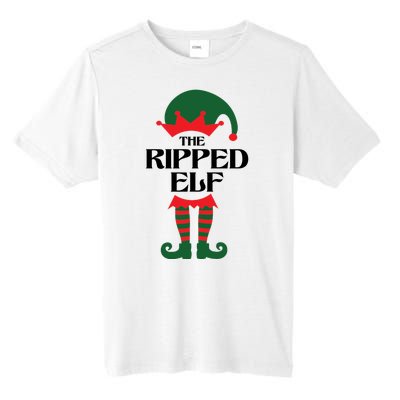 The Ripped Elf Funny Family Matching Christmas Tall Fusion ChromaSoft Performance T-Shirt