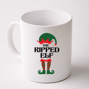 The Ripped Elf Funny Family Matching Christmas Coffee Mug