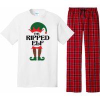 The Ripped Elf Funny Family Matching Christmas Pajama Set