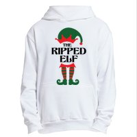 The Ripped Elf Funny Family Matching Christmas Urban Pullover Hoodie