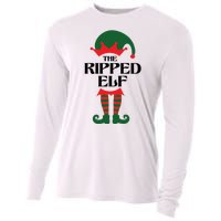 The Ripped Elf Funny Family Matching Christmas Cooling Performance Long Sleeve Crew