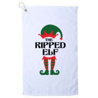 The Ripped Elf Funny Family Matching Christmas Platinum Collection Golf Towel