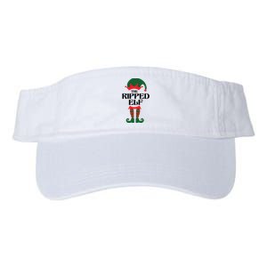 The Ripped Elf Funny Family Matching Christmas Valucap Bio-Washed Visor