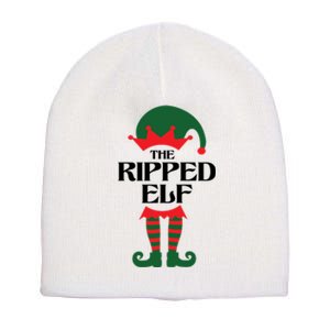 The Ripped Elf Funny Family Matching Christmas Short Acrylic Beanie