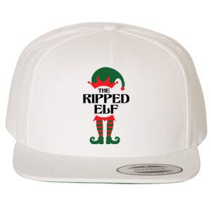 The Ripped Elf Funny Family Matching Christmas Wool Snapback Cap